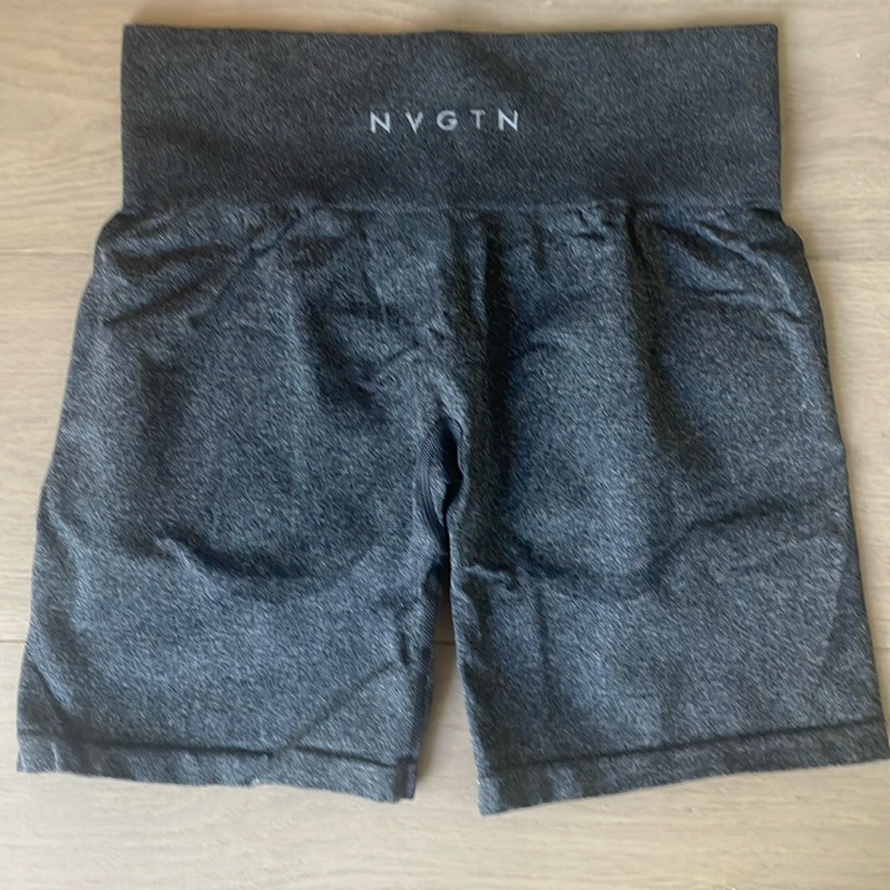 NVGTN Black Speckled Contour Seamless Shorts